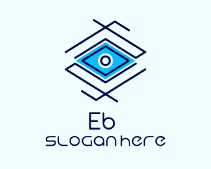 Geometric Diamond Eye Logo