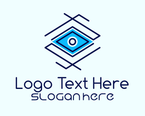 Geometric Diamond Eye Logo