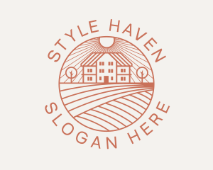 Hostel - Countryside Home Mansion logo design
