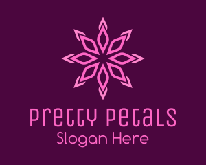 Crystal Flower Petals logo design