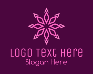 Crystal Flower Petals Logo