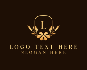 Wreath - Elegant Flower Bloom logo design