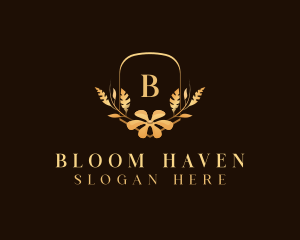 Elegant Flower Bloom logo design