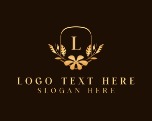 Landscaping - Elegant Flower Bloom logo design