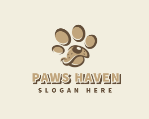 Pet Dog Paw logo design