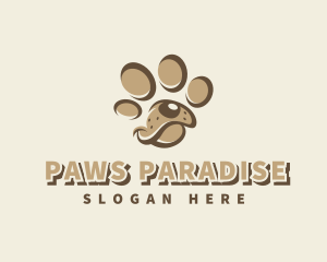 Pet Dog Paw logo design