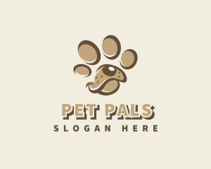 Pet Dog Paw logo design