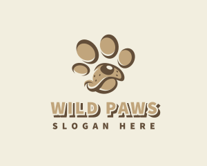 Pet Dog Paw logo design