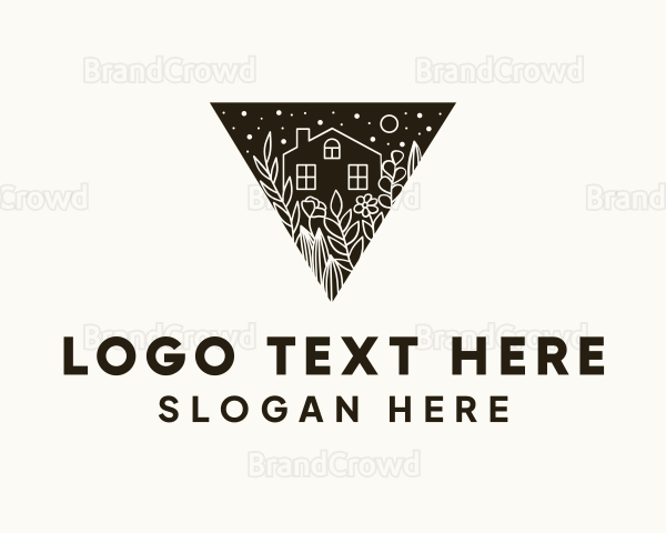 Floral Home Doodle Logo