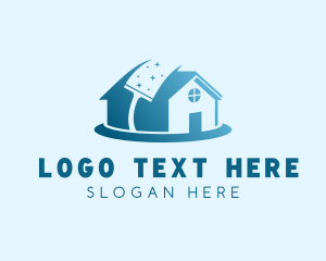 Squeegee - Residential House Cleaning logo design