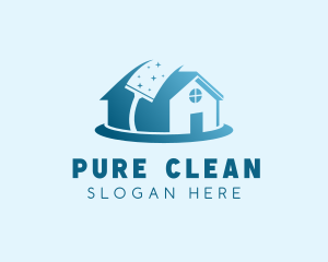 Residential House Cleaning logo design