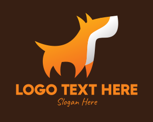 Pooch - Orange Guard Dog logo design