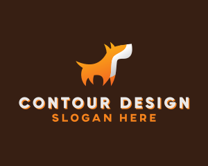 Orange Guard Dog logo design