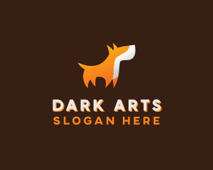 Orange Guard Dog logo design