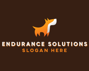 Orange Guard Dog logo design