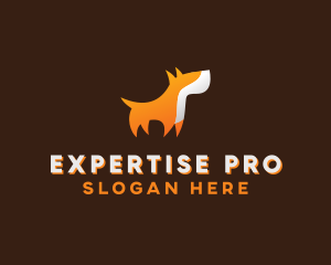 Orange Guard Dog logo design