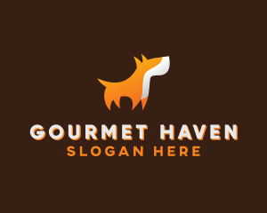 Orange Guard Dog logo design