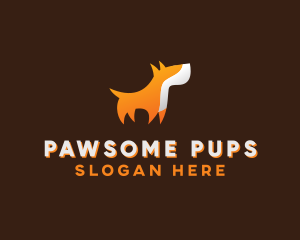 Dog - Orange Guard Dog logo design