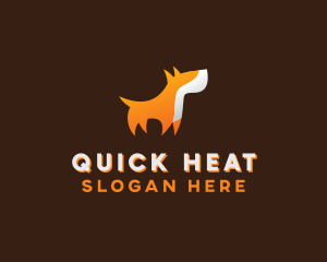 Orange Guard Dog logo design