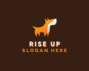 Orange Guard Dog logo design