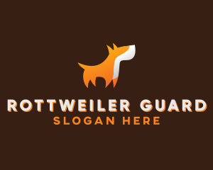 Orange Guard Dog logo design