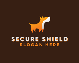 Orange Guard Dog logo design