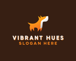 Orange Guard Dog logo design