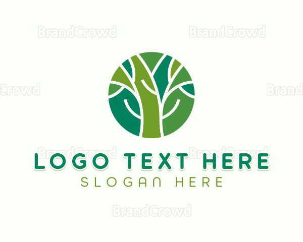 Nature Garden Tree Logo