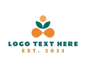 Food - Leaf Nature Yoga logo design