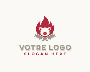 Bistro - Pork Butcher Cleaver logo design