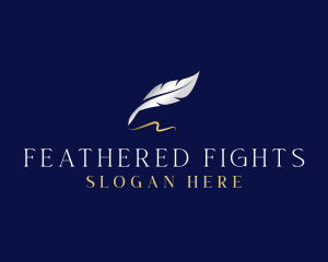 Feather Quill Ink logo design