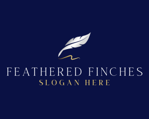 Feather Quill Ink logo design