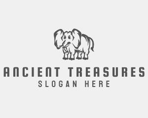 Mammoth Elephant Zoo logo design