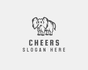 Circus - Mammoth Elephant Zoo logo design