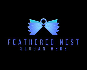 Feathers - Wings Angel Halo logo design