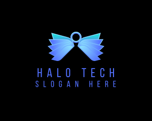 Halo - Wings Angel Halo logo design