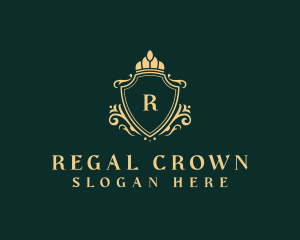 Regal Crown Shield logo design