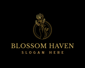 Flowers - Hand Flowers Elegant logo design