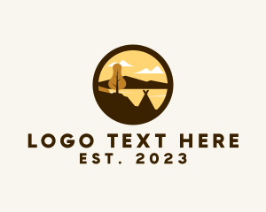 Mountain - Outdoor Autumn Scenery logo design