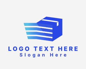 Blue Express Logistics Package Logo