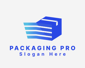 Packaging - Blue Express Logistics Package logo design