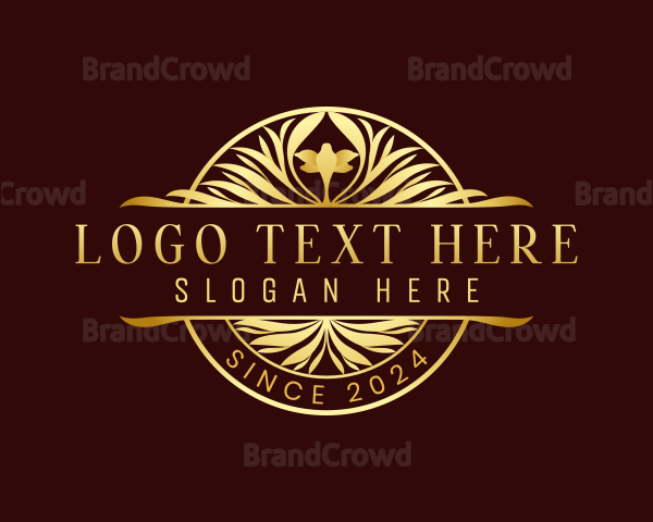 Flower Luxury Crest Logo