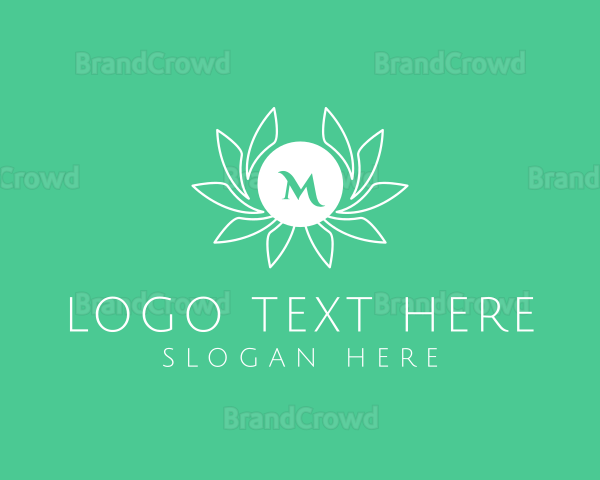 Flower Stroke Laurel Logo