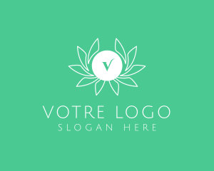 Wreath - Flower Stroke Laurel logo design