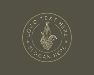 Crop - Natural Corn Vegetable logo design