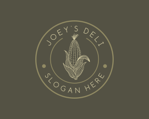 Natural Corn Vegetable logo design