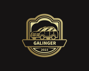 SUV Car Transportation Logo