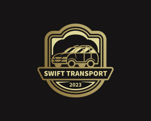 SUV Car Transportation logo design