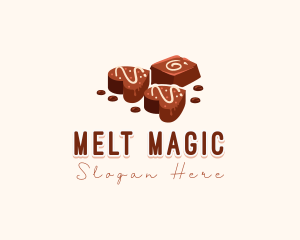 Melt - Chocolate Sweet Heart logo design