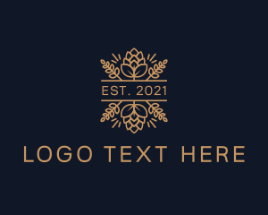 Golden - Beer Brewery Liquor logo design